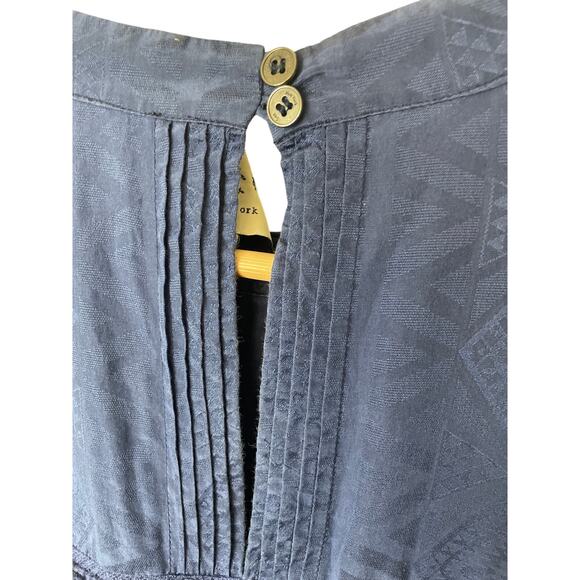 Sea New York Women's Boho Dress Size 8 Silk Blend Crochet Pom Pom Detail - Picture 9 of 16